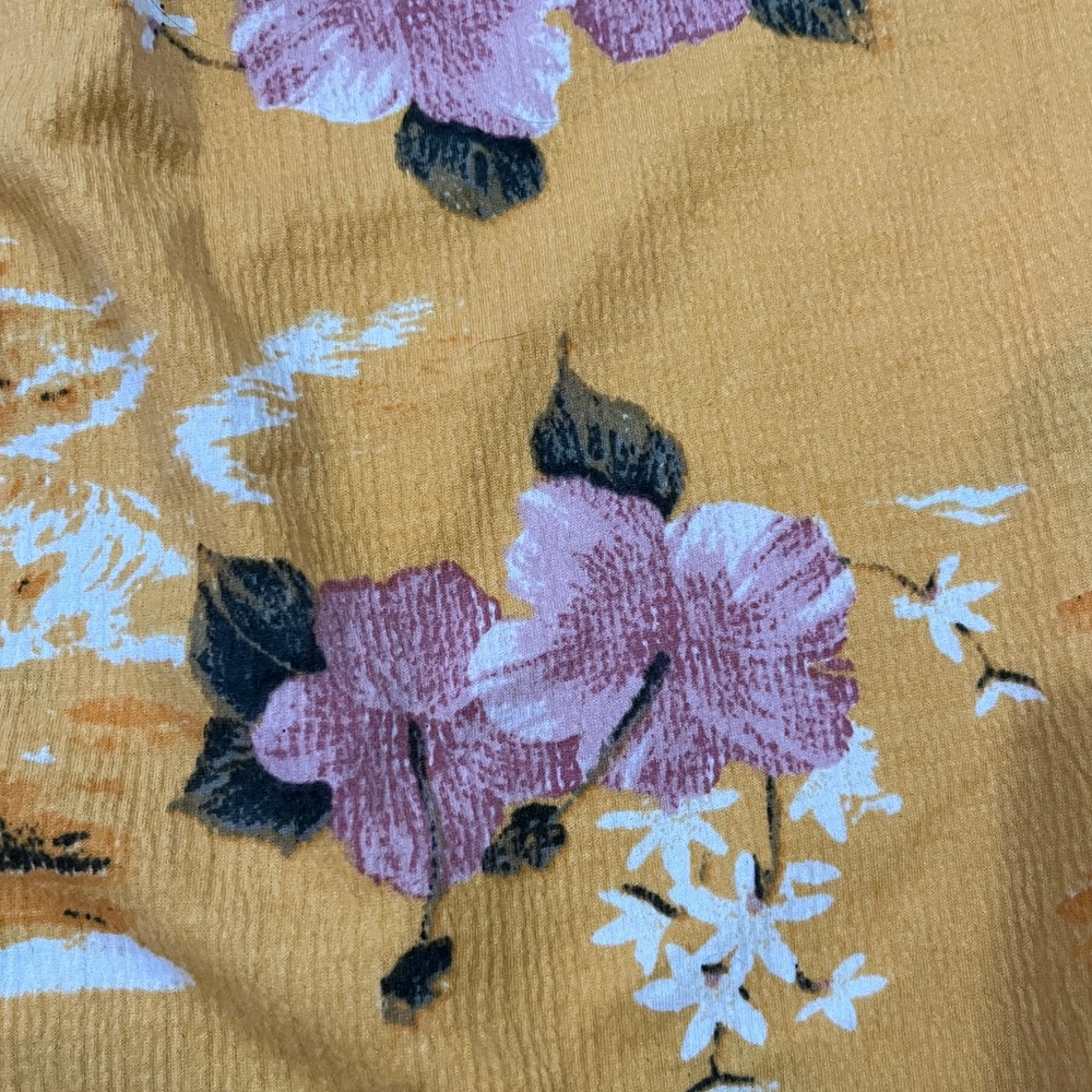 Ardene women’s medium off-the-shoulder maxi dress, floral tropical, yellow - Picture 2 of 11